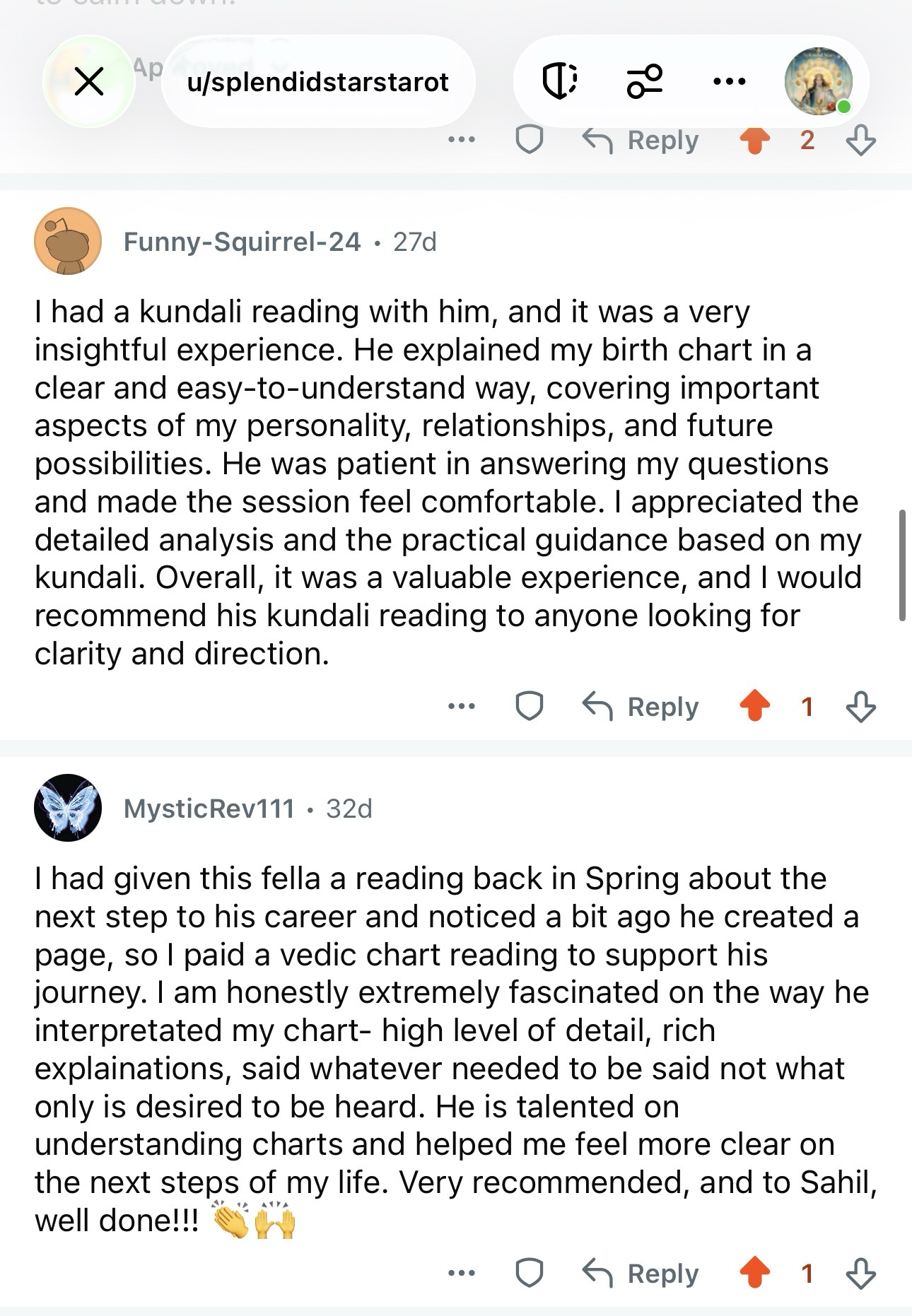 Client Testimonial - Splendid Stars