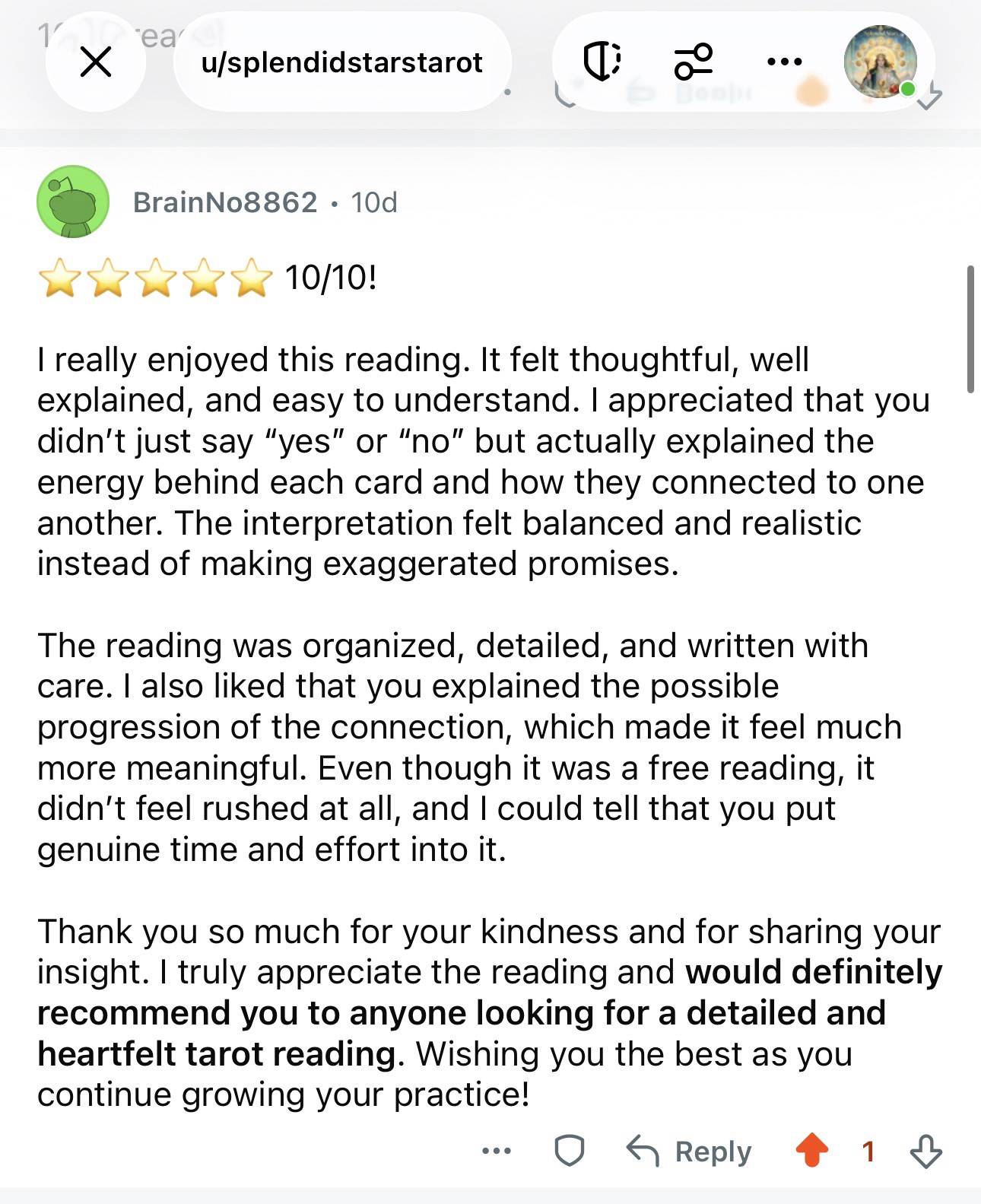 In-Depth Reading Reviews - Splendid Stars